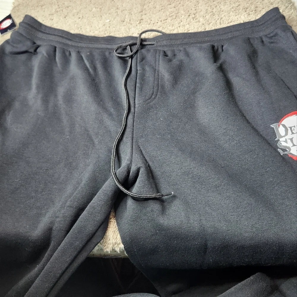 Mens Demon Slayer Lounge Pajama Pants, Anime Manga Active Sweatpants XXXL